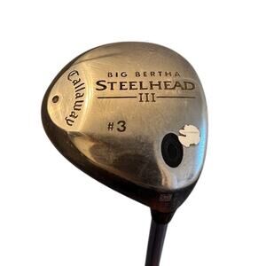 Callaway Big Bertha Steelhead III Fairway 3 wood w/ Graphite Reg flex 42” Shaft
